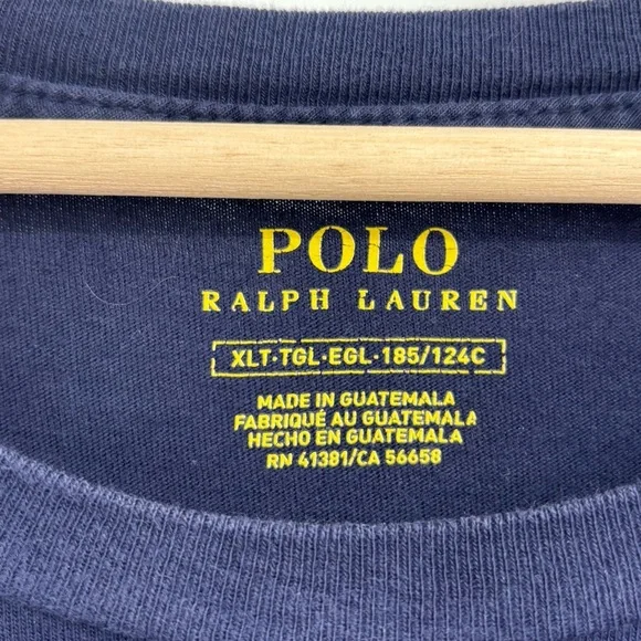 Polo by Ralph Lauren polo Bear graphic Tee shirt football XL Tall preppy - Picture 4 of 8